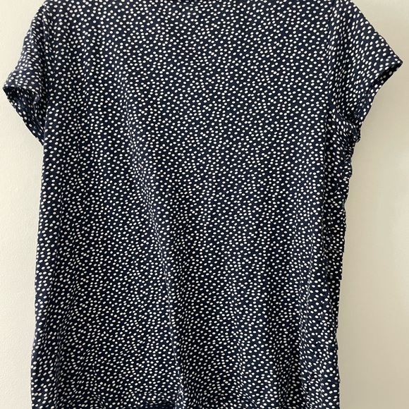Short sleeve blue shirt with white polkadots - Picture 3 of 3